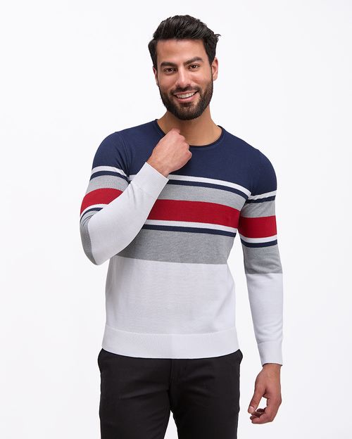 Chompa Hombre Jhair Blanco Optico