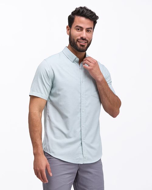 Camisa Hombre Ruben Verde Niebla
