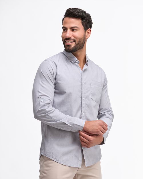 Camisa Hombre Tulio Gris Claro