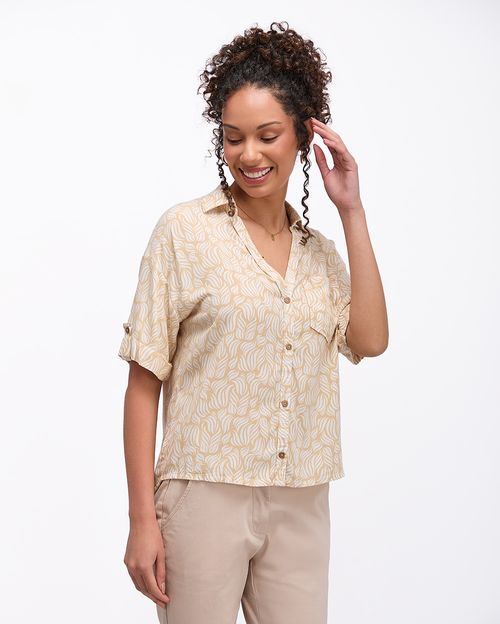 Blusa Mujer Camile Print Beige Botanico