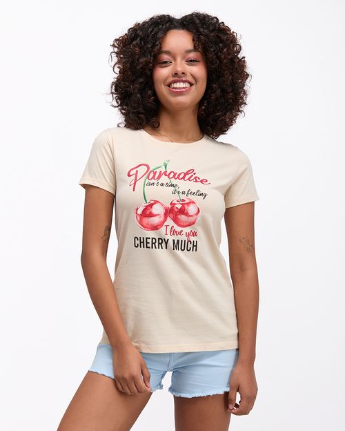 Polo Mujer Harumi Crema Angora