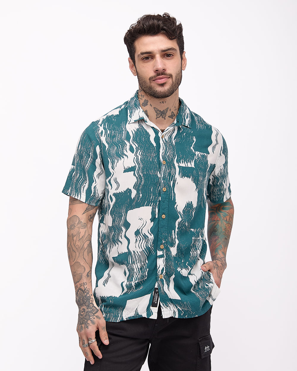 Camisa-Hombre-Ralph-Verde-Vintage-M