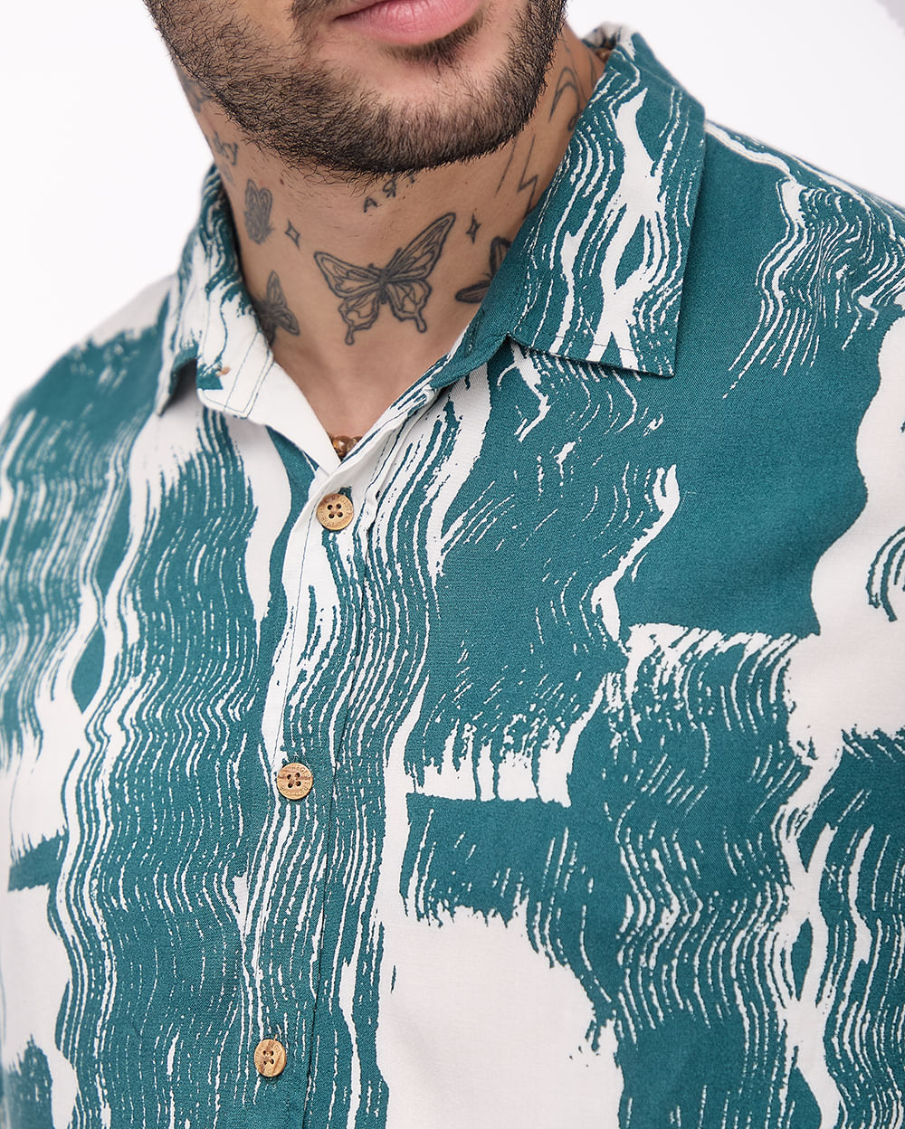 Camisa-Hombre-Ralph-Verde-Vintage-M
