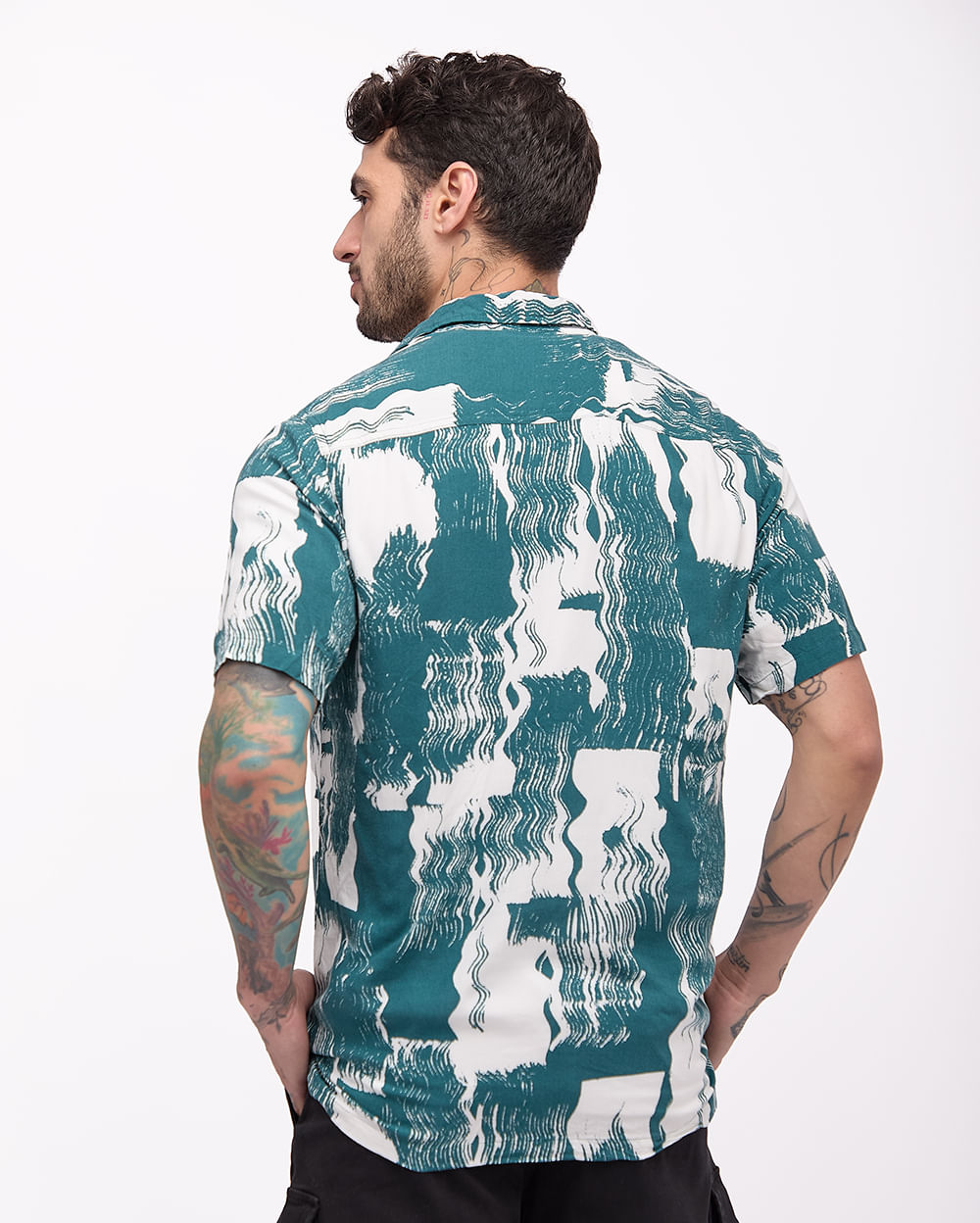 Camisa-Hombre-Ralph-Verde-Vintage-M