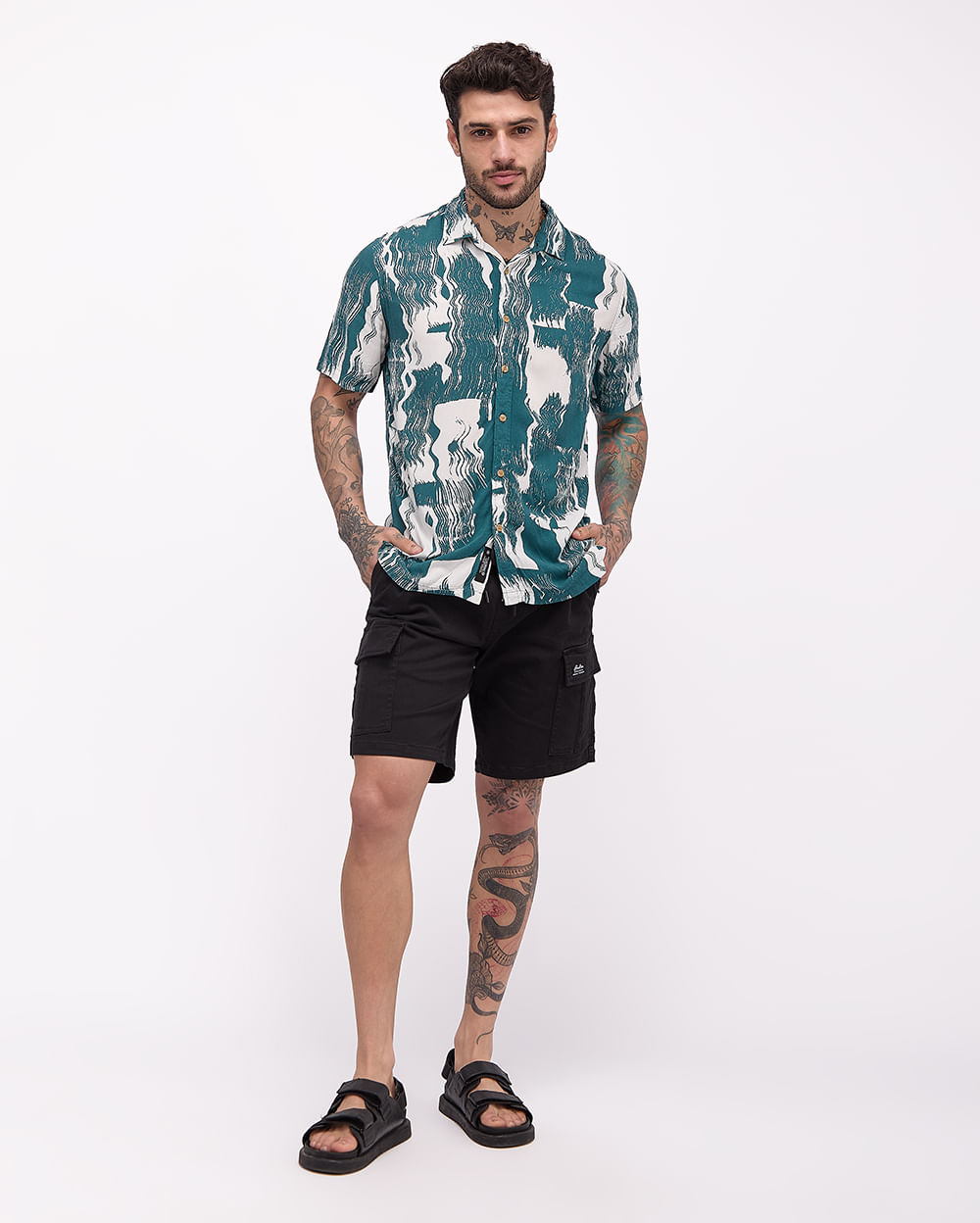 Camisa-Hombre-Ralph-Verde-Vintage-M