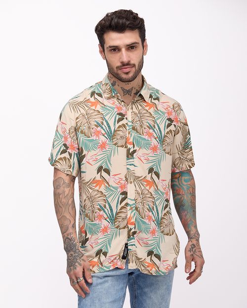 Camisa Hombre Ralph Beige Arena