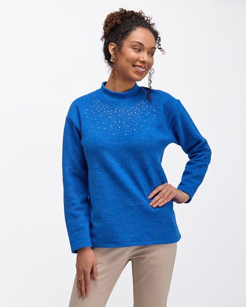 Chompa Mujer Domenica Azul Victoria