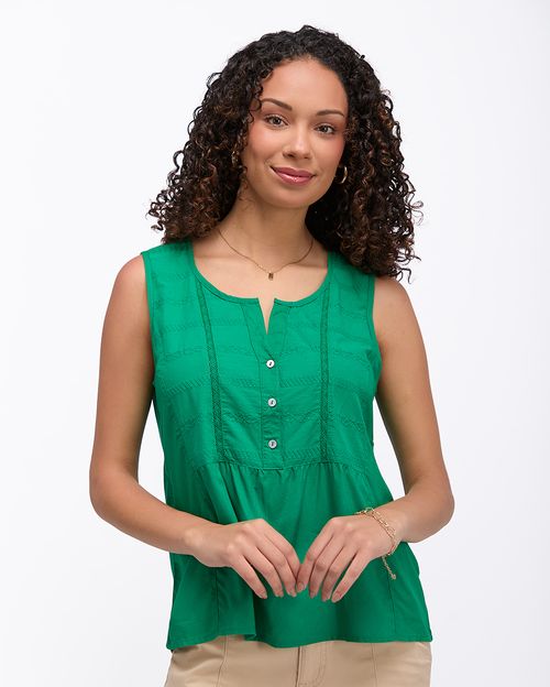 Blusa Mujer Maribel Solid Verde Perico