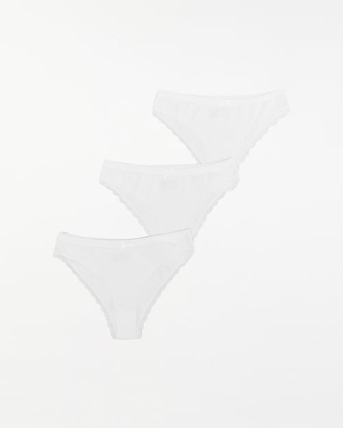 Trusas Pack x 3 Mujer New Xenia Sol Blanco Optico