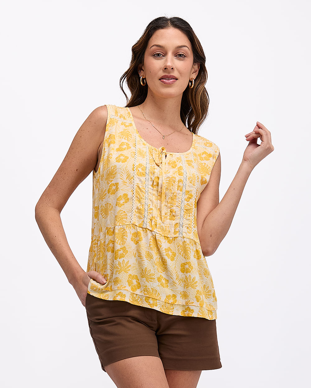 Blusa-Mujer-Maribel-Print-Mostaza-S