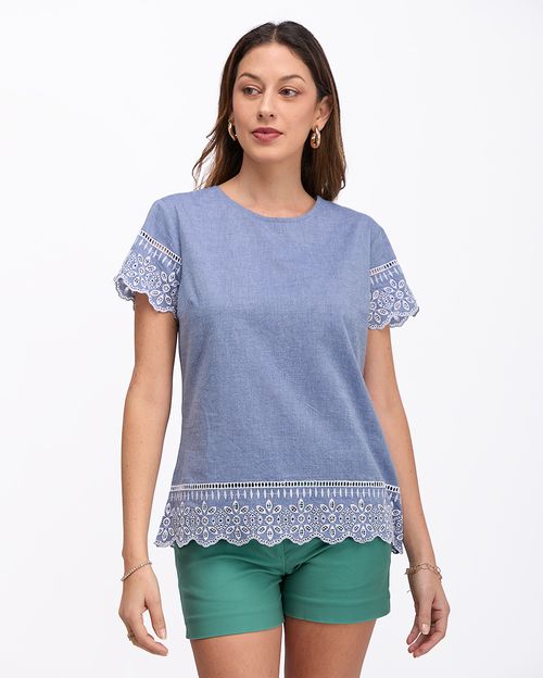 Blusa Mujer Cata Medium Wash