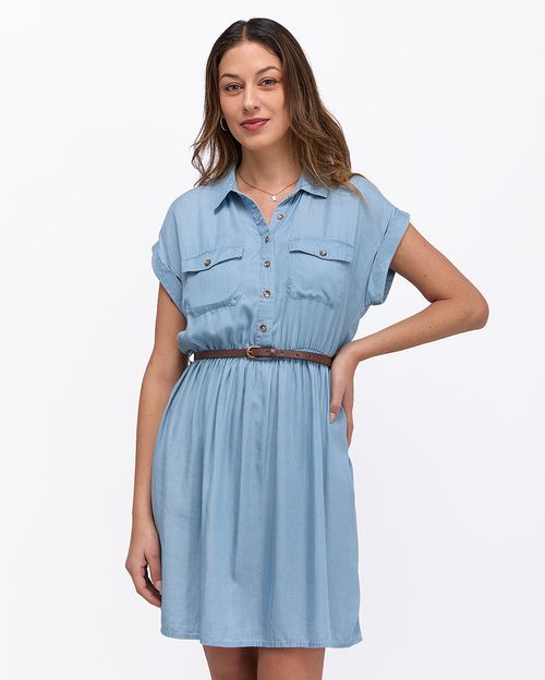 Vestido Mujer Indira Tencel Light Wash
