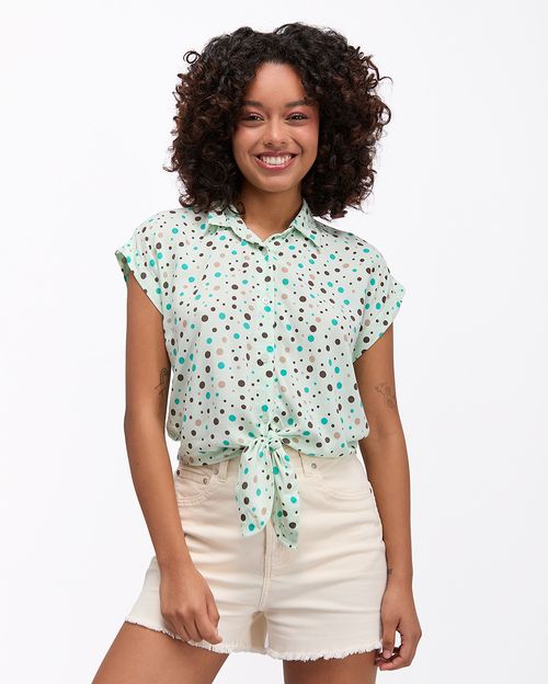 Blusa Mujer Sima Verde Pastel