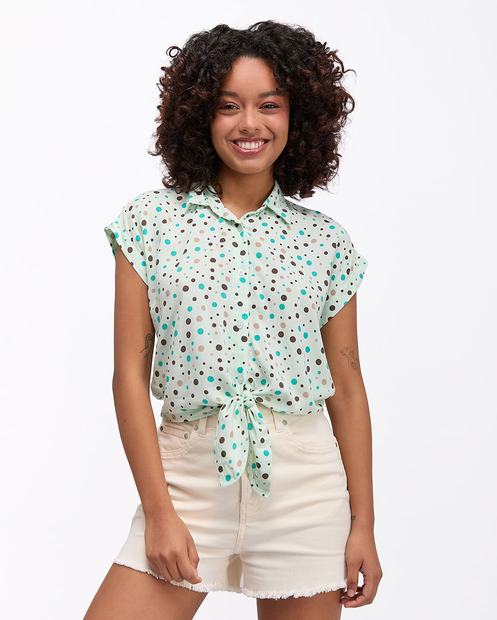 Blusa-Mujer-Sima-Verde-Pastel-S
