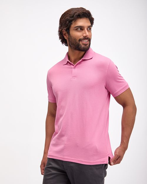 Polo Cuello Camisa Hombre Renato Rosado Chicle