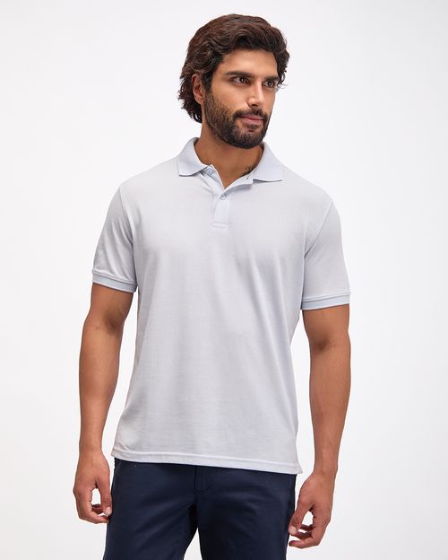 Polo Cuello Camisa Hombre Renato Celeste Claro