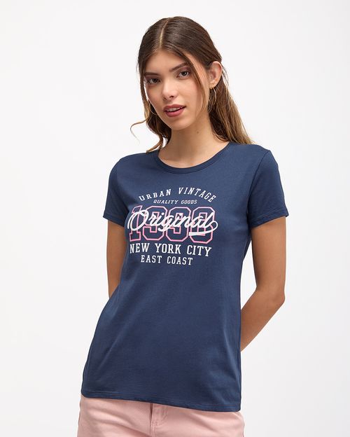 Polo Mujer Harumi Azul Sombra