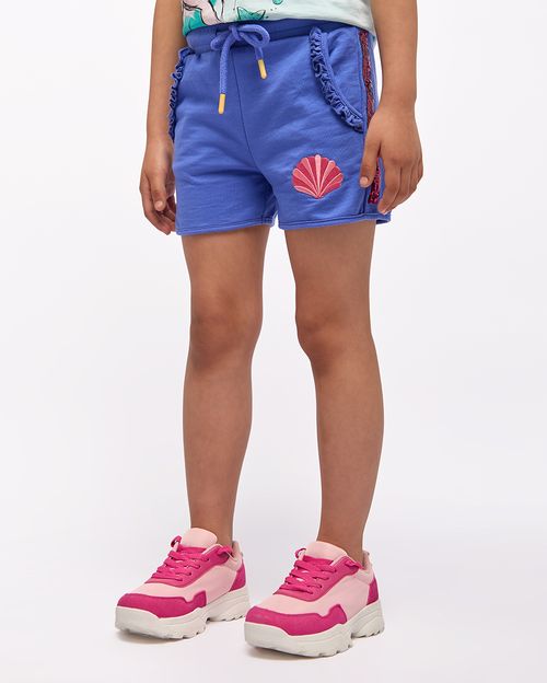 Short Niña Leia Acero Ultramarine