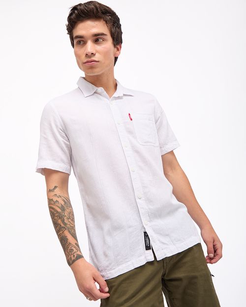 Camisa Hombre Levi Blanco Optico