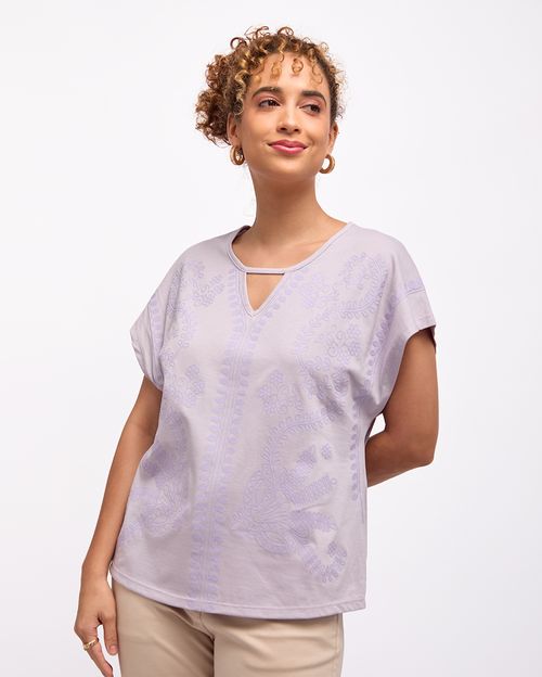 Polo Mujer Jacqueline Lila Frío