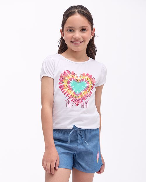 Polo Niña Aria Blanco Optico