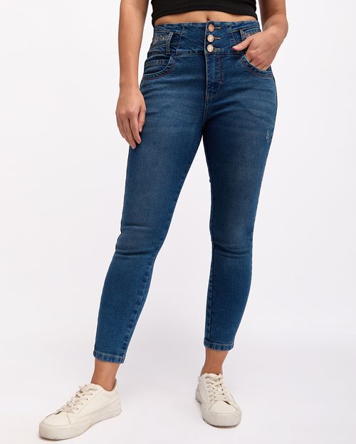 Jean Mujer Irina Total Cristal Orange