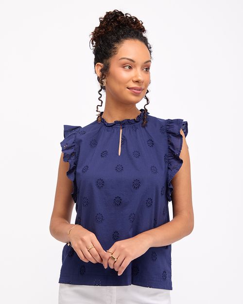 Blusa Mujer Florencia Azul Violeta