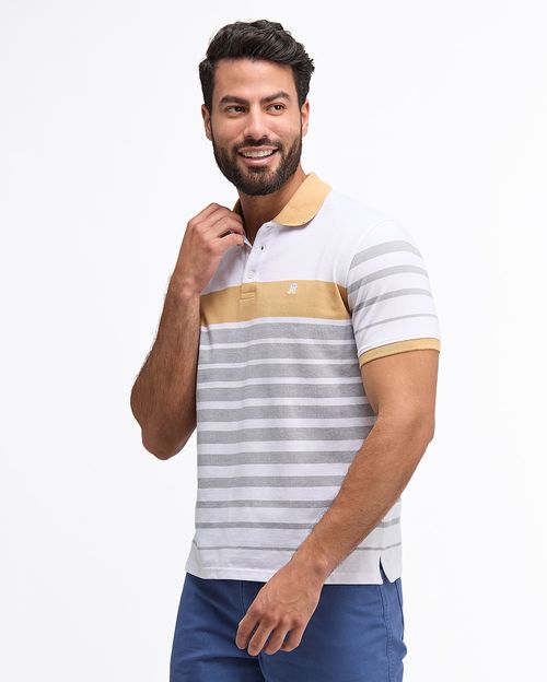 Polo Cuello Camisa Hombre Saylor Beige Crema