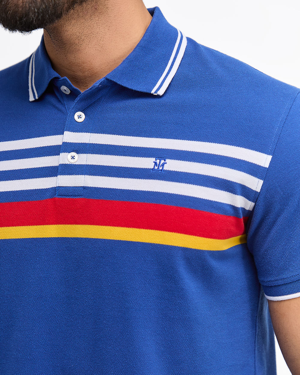 Polo-Cuello-Camisa-Hombre-Saylor-Azul-Nautico-Seda-M
