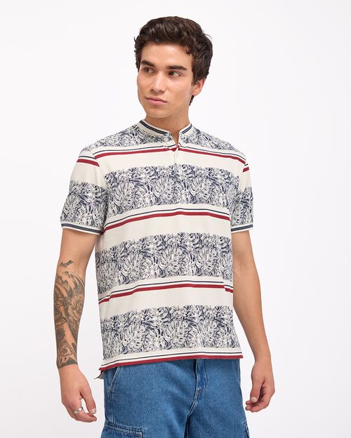 Polo Cuello Camisa Hombre Cobos Blanco Optico
