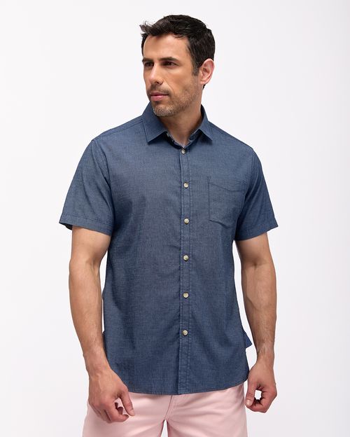 Camisa Hombre Turner Azul Oxford