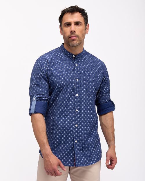 Camisa Hombre Gibbs Azul Atlántico