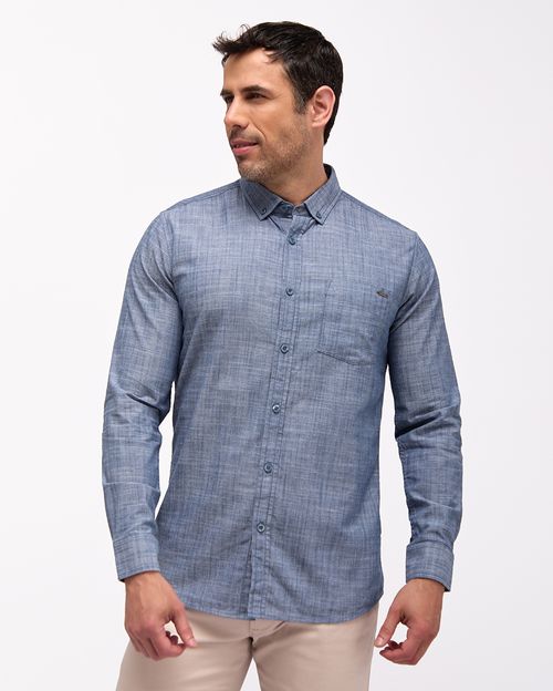 Camisa Hombre Paolo Azul Náutico