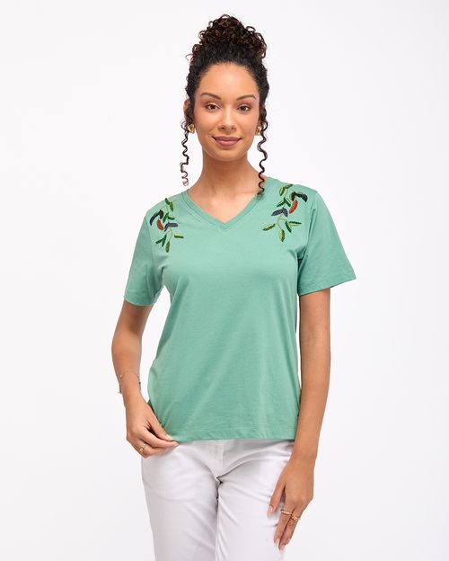 Polo Mujer Stefy Verde Neptuno