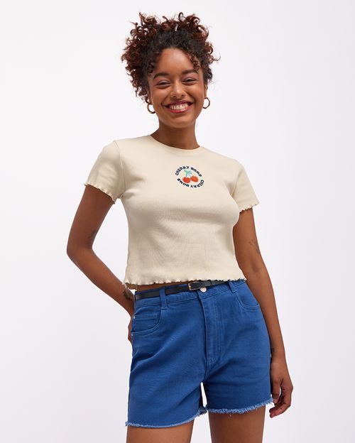 Polo Mujer Ari Crema Pastel