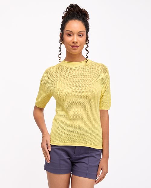 Polo Mujer Helena Amarillo Pastel