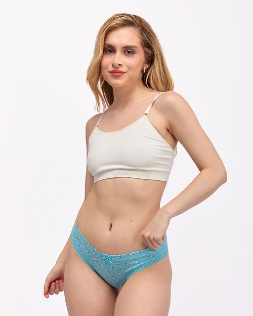 Trusas Pack x 3 Mujer New Xenia Verde Pastel/Verde Wave/Rosado Lavanda