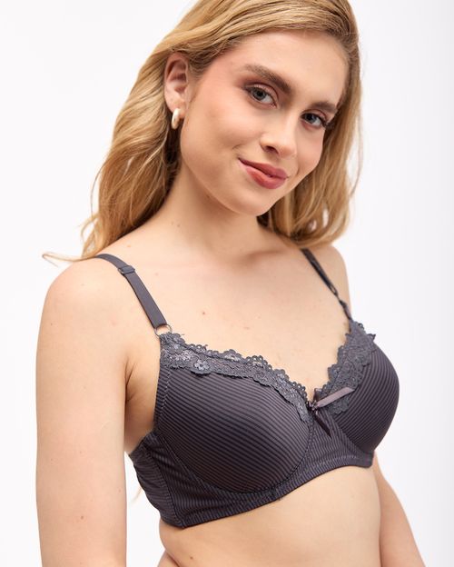 Brasier Mujer Lara Plomo