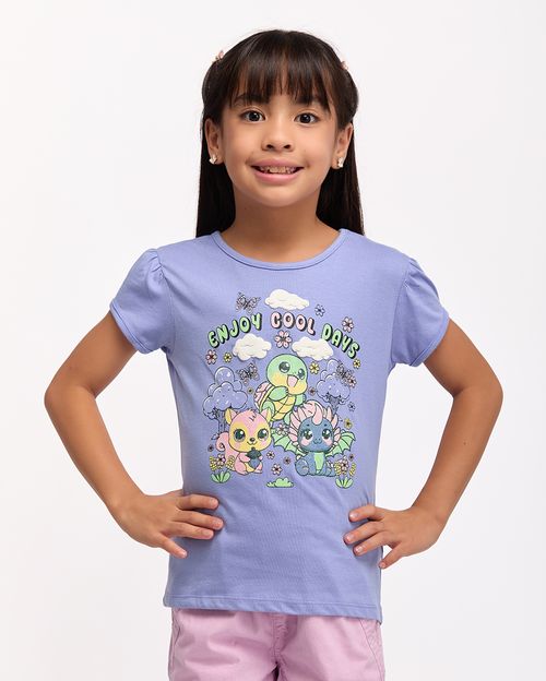 Polo Niña Aria Azulino Lavanda