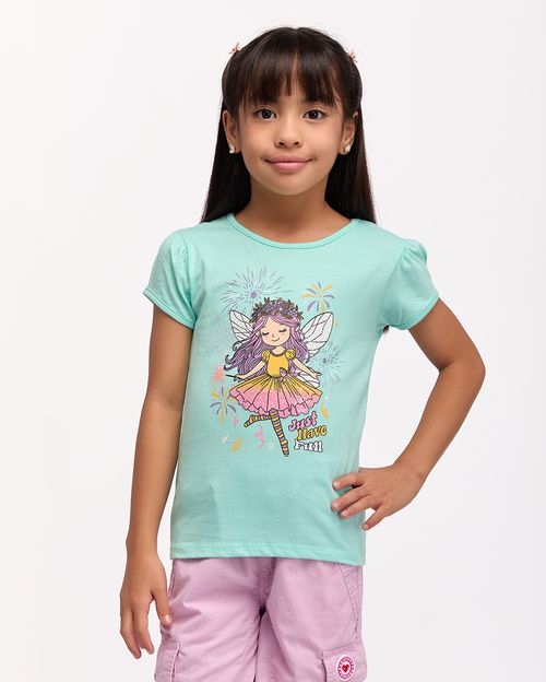 Polo Niña Aria Aqua Ice