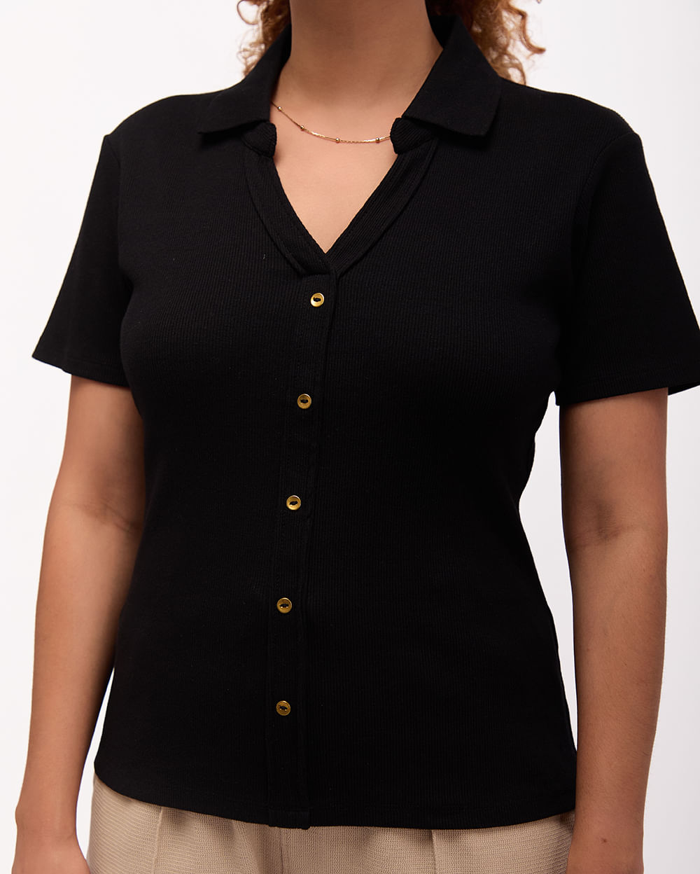 Polo-Cuello-Camisa-Mujer-Supriya-Negro-S