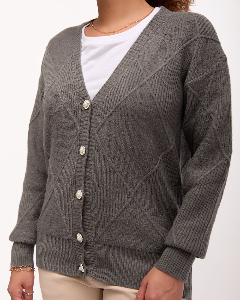 Cardigan-Mujer-Chenil-Charcoal-S
