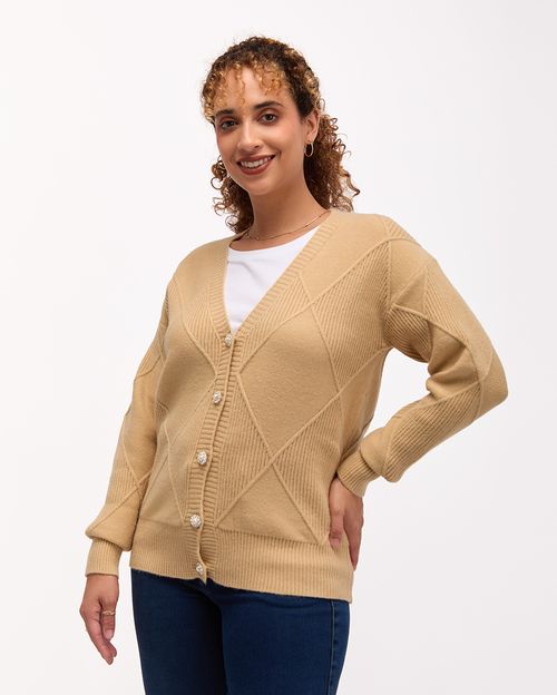 CardiganMujer Chenil Beige Tannin