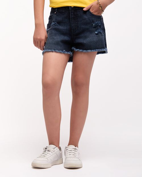Short Denim Jovencita Valeria Dark Blue