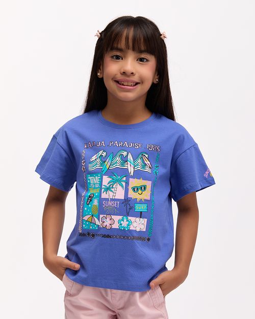 Polo Niña Deisy Azulino Lavanda