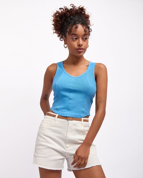 Top Mujer Belinda Azulino French