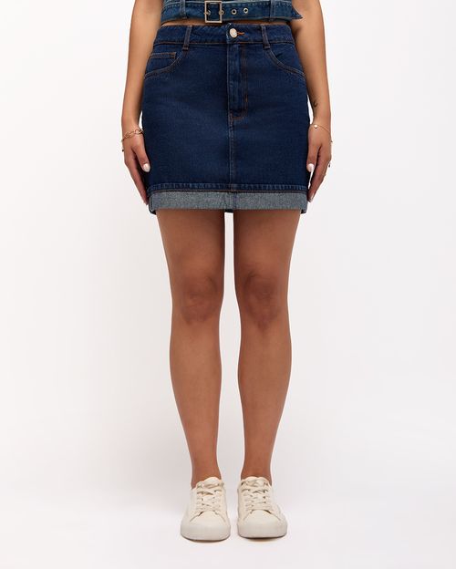 Falda Denim Mujer Carly Total Bleach