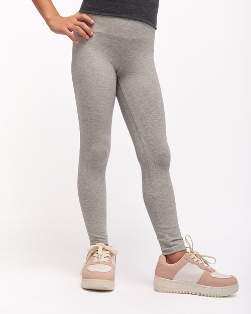 Legging Pack X 2 Niña Bella Lila Mist/Grey Melange