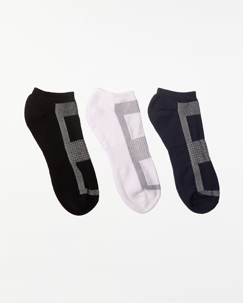Calcetines Pack x 3 Marcos Blanco/Azul Oscuro/Negro