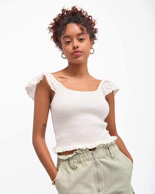 Top Mujer Carol Blanco Optico